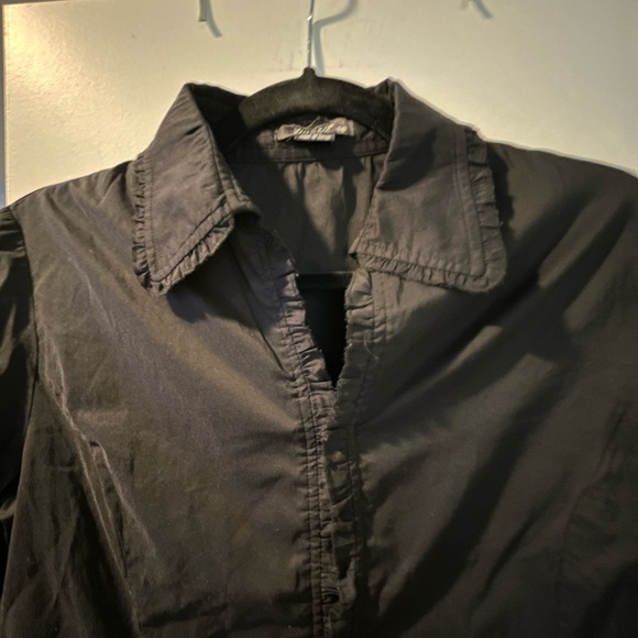 ~Wanko~ Black Button-Up Shirt - Picture 2 of 8